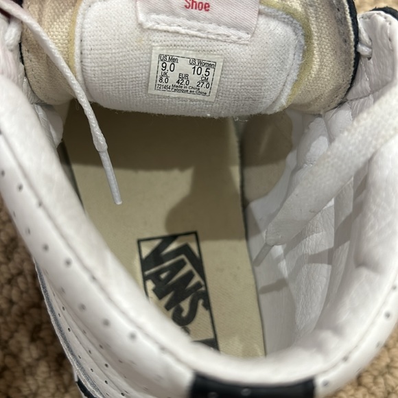 Vans Men’s Black and White Skate Sk8-Hi Hightop Sneakers Size 9 - Picture 7 of 7